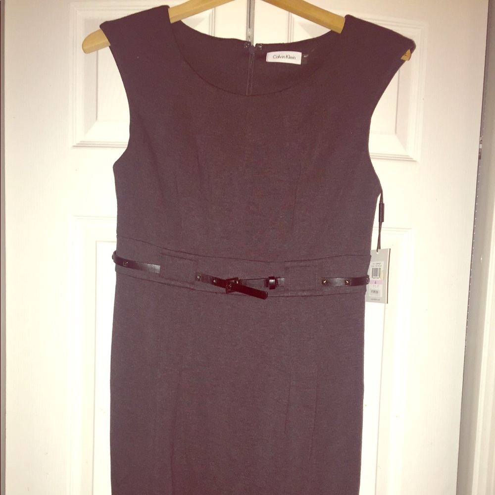 Calvin Klein sleeveless sheath dress